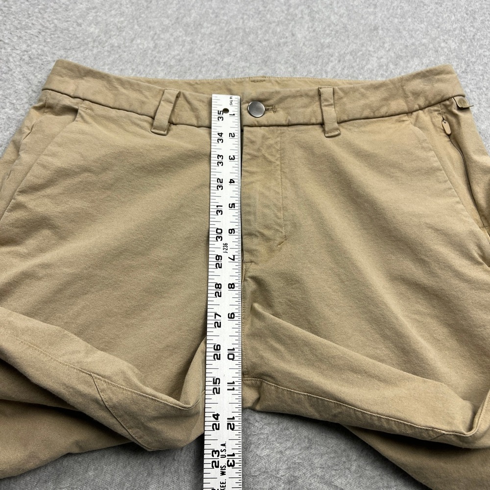 Lululemon Commission Pant Slim Men's 32 Khaki Earth Dye Chino Performance M5ACNS - Picture 5 of 10